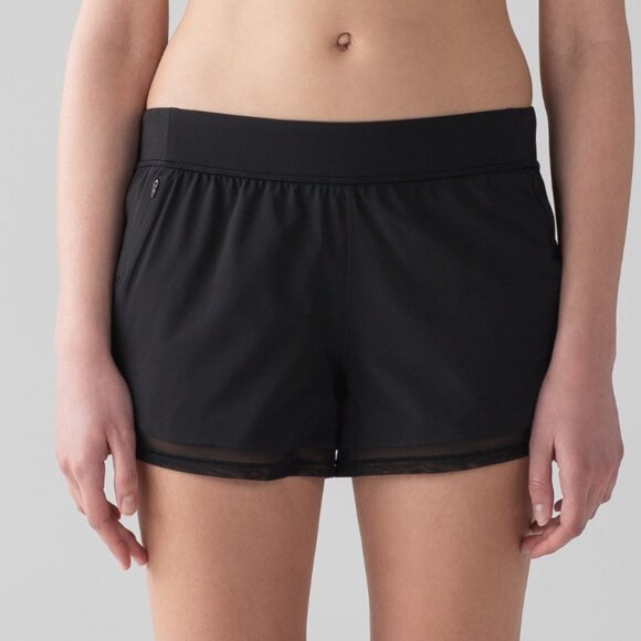 Lululemon Two With One Short Reversible Black Sea Spray Alpine - Picture 1 of 11